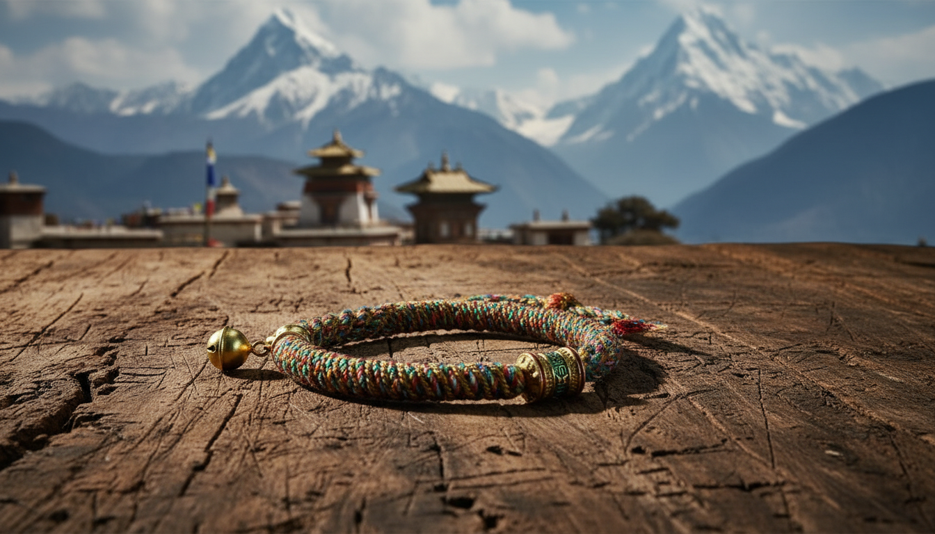 HimalayLumen Tibetan - style Five - Color Six - Word Mantra Hand - Woven Bracelet