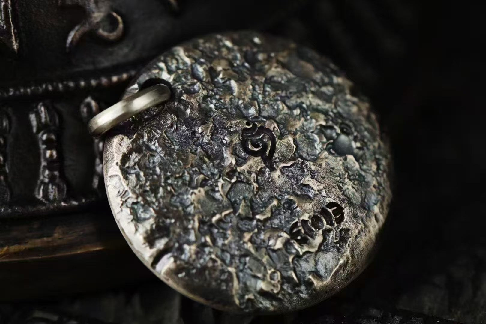 HimalayLumen Buddhist Vajra & Buddha Hand 925 Sterling Silver Handmade Pendant