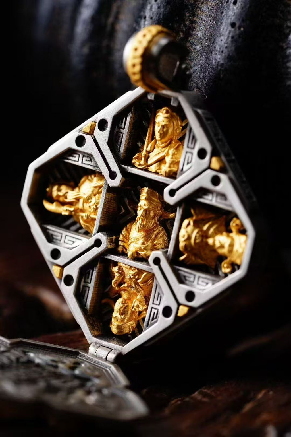 HimalayLumen Five Wealth Gods Pendant