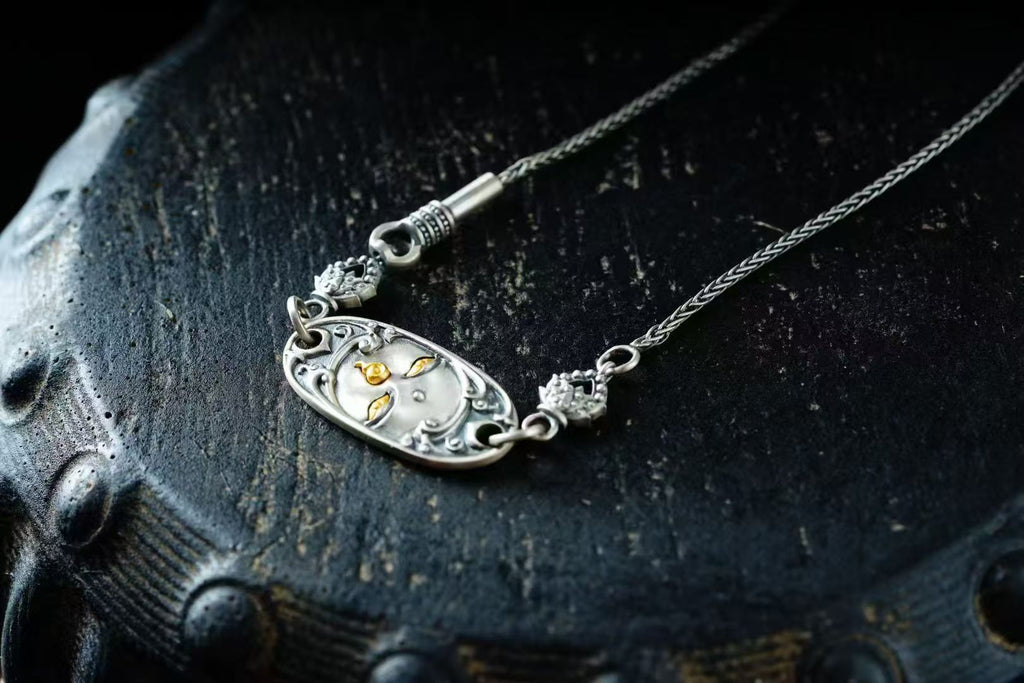 HimalayLumen 925 Sterling Silver Green Tara Chain