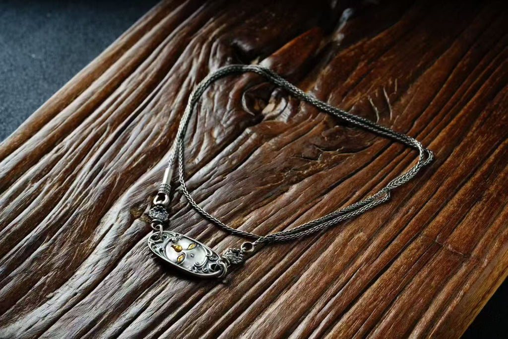 HimalayLumen 925 Sterling Silver Green Tara Chain