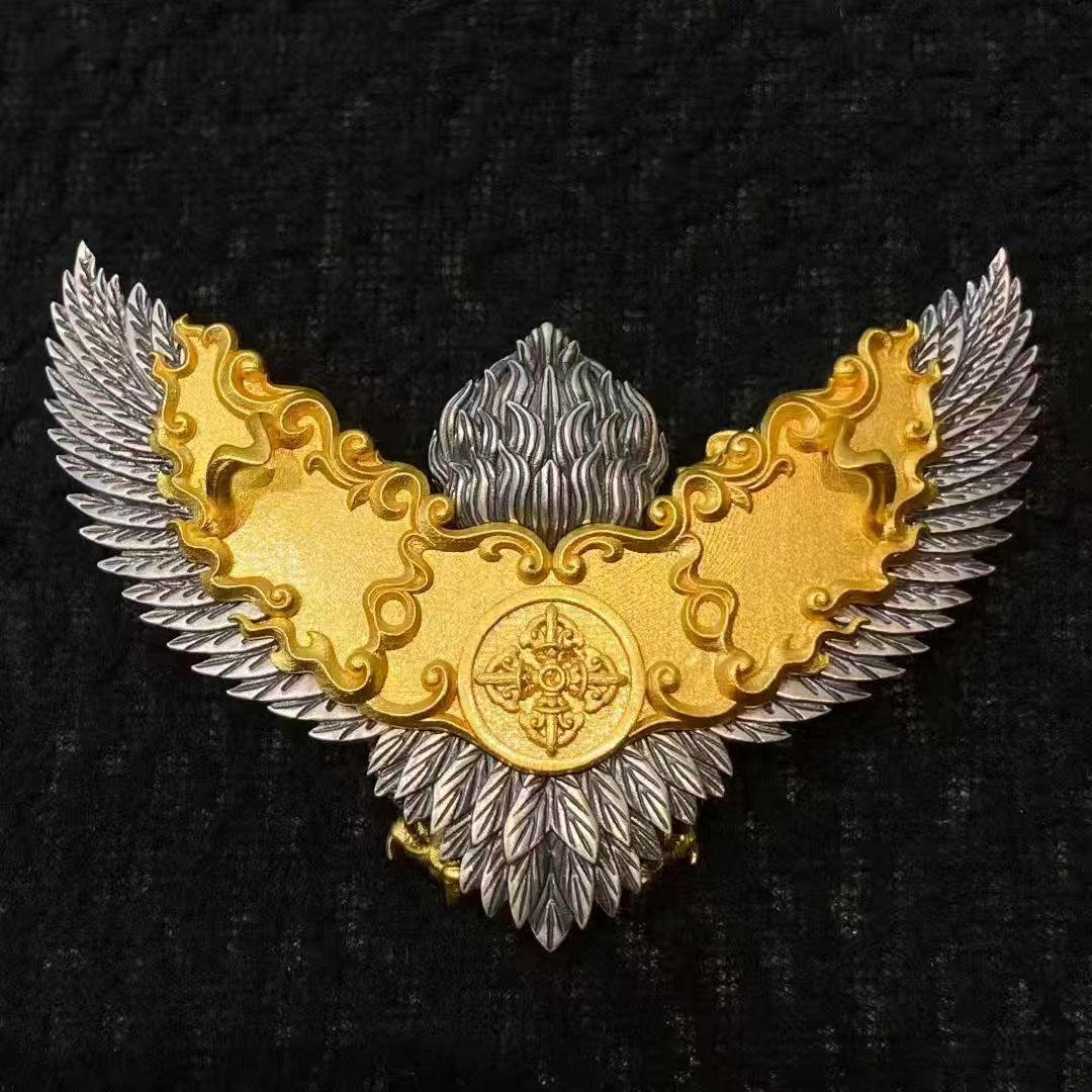 HimalayLumen Tibetan Garuda 925 Sterling Silver Pendant‌