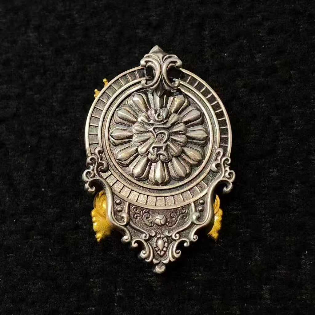 HimalayLumen Green Tara Peace and Good Luck 925 Silver Pendant