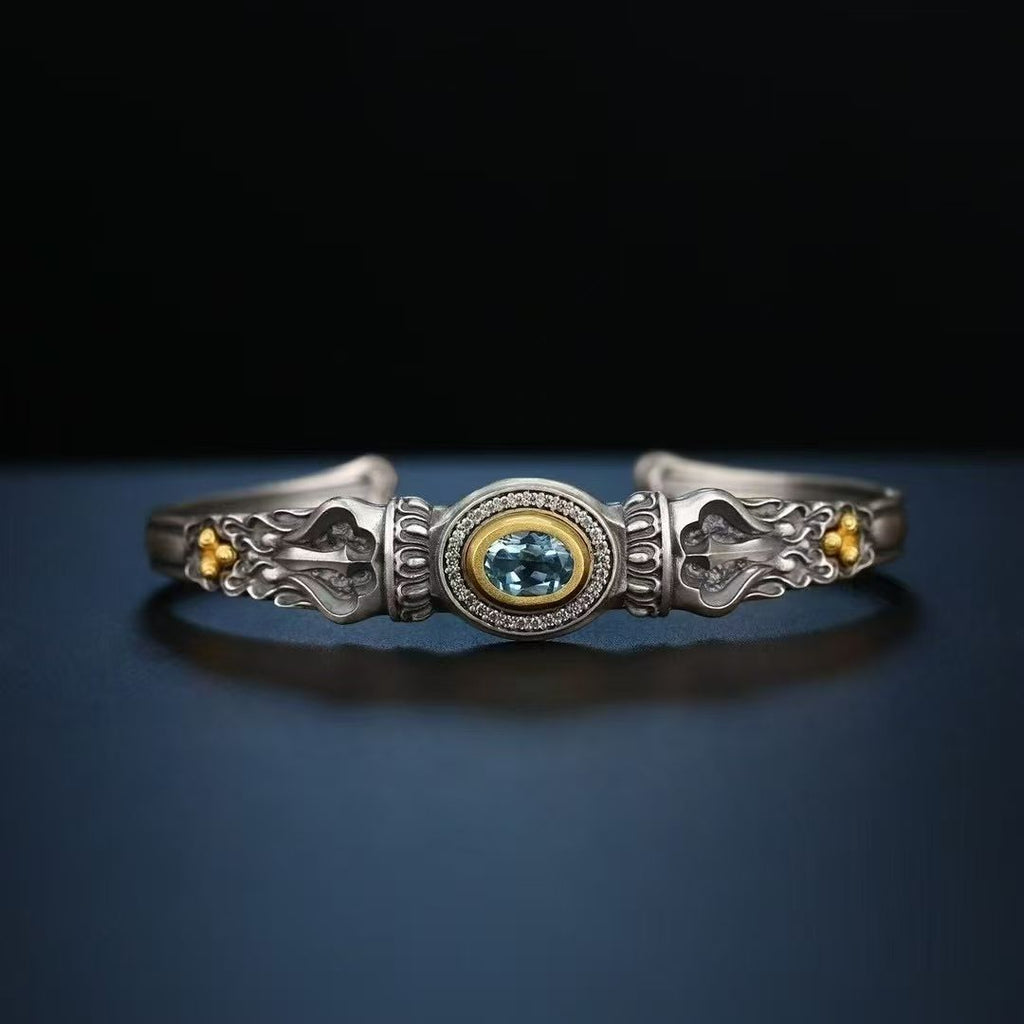 HimalayLumen 925 Sterling Silver Ruyi Vajra Bracelet