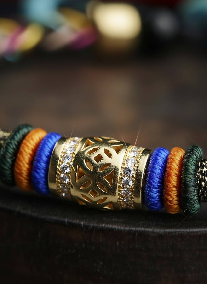 HimalayLumen Tibet Style Endless Knot Colored Bracelet