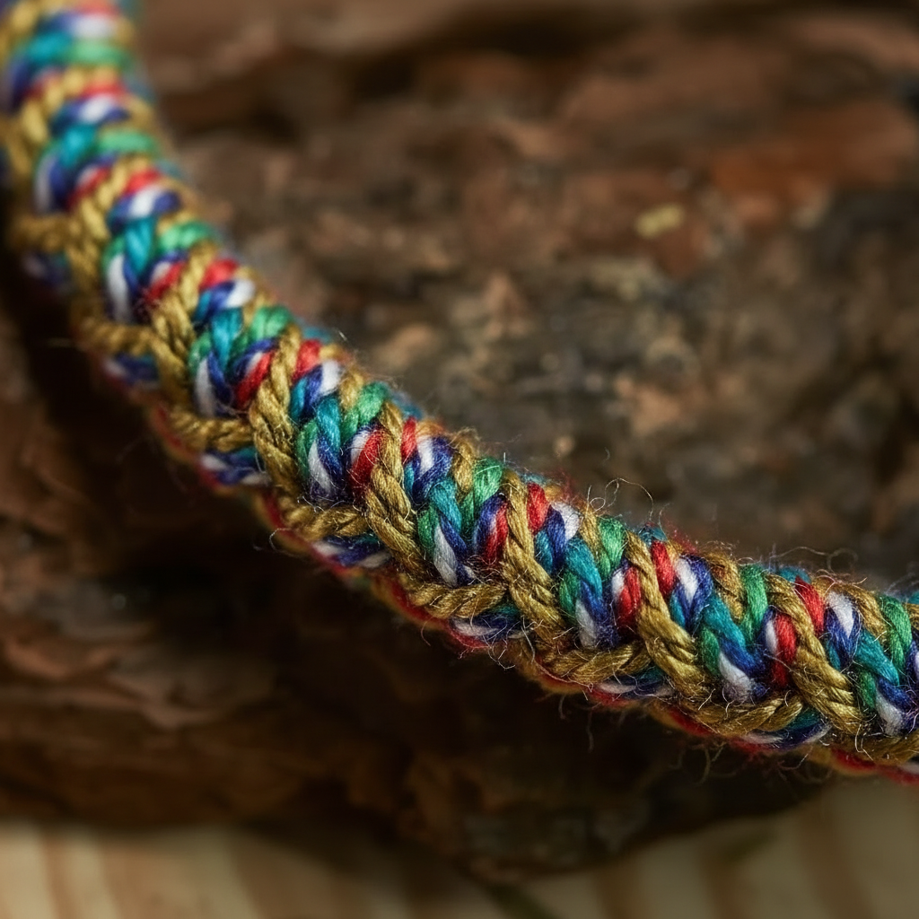 HimalayLumen Tibetan - style Five - Color Six - Word Mantra Hand - Woven Bracelet