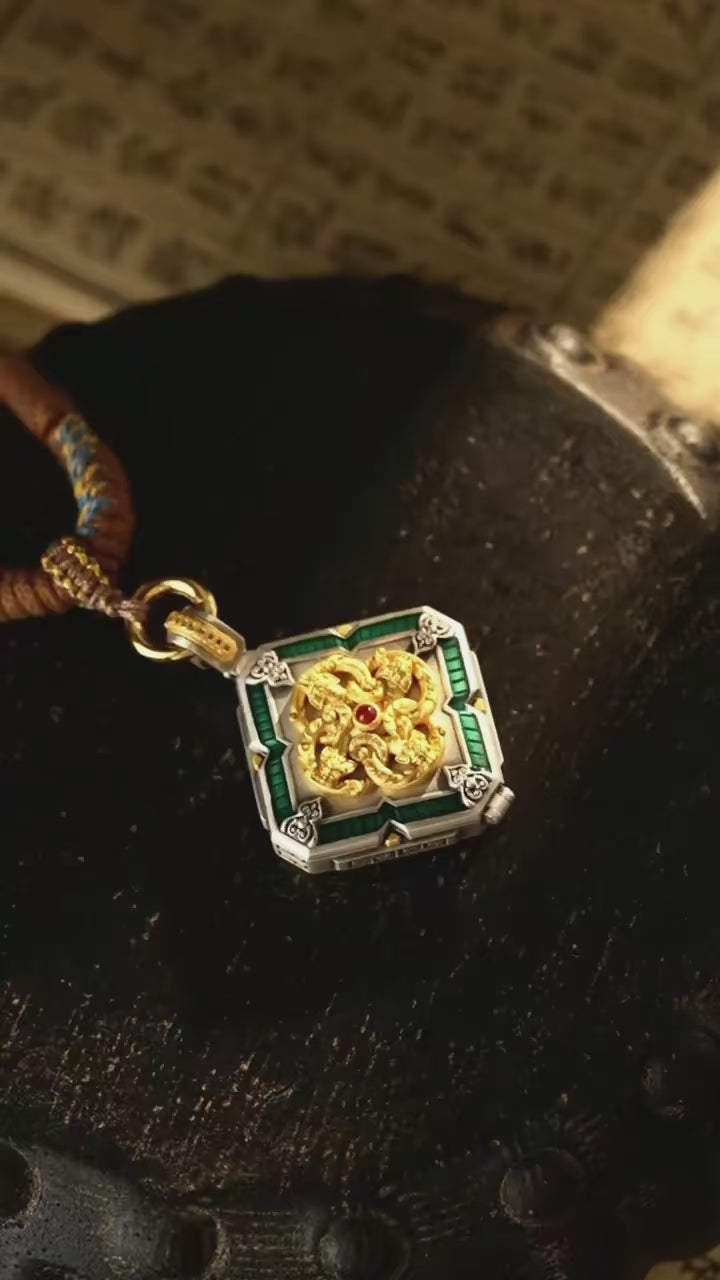 HimalayLumen Five Wealth Gods Pendant